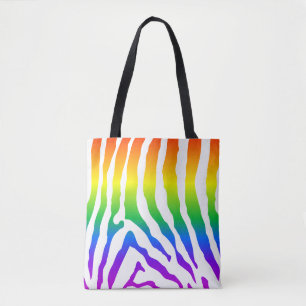 Tote Bag Modèle Rainbow Zebra