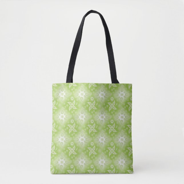 Tote Bag Modèle vert d'été de Paisley (Devant)