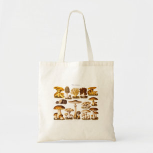 Tote Bag Modèle vintage de champignons de variété de