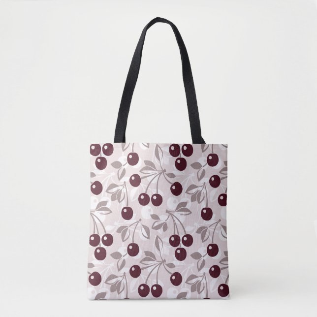 Tote Bag Modelez avec les cerises 2 (Devant)
