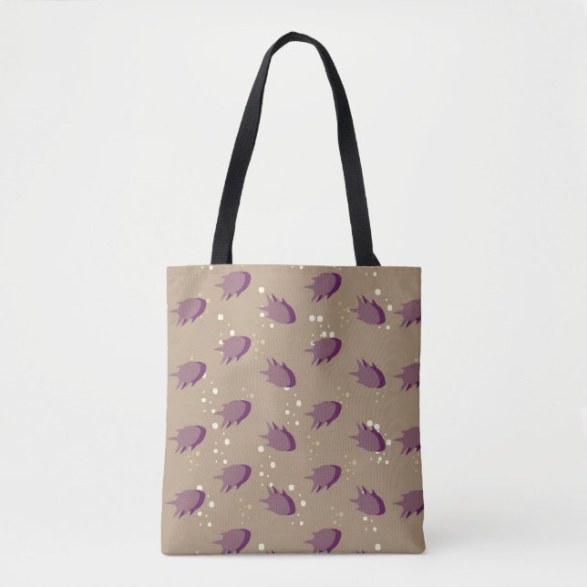 Tote Bag modelez avec les poissons 2 (Devant)