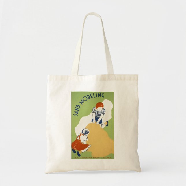 Tote Bag Modélisation du sable (Devant)