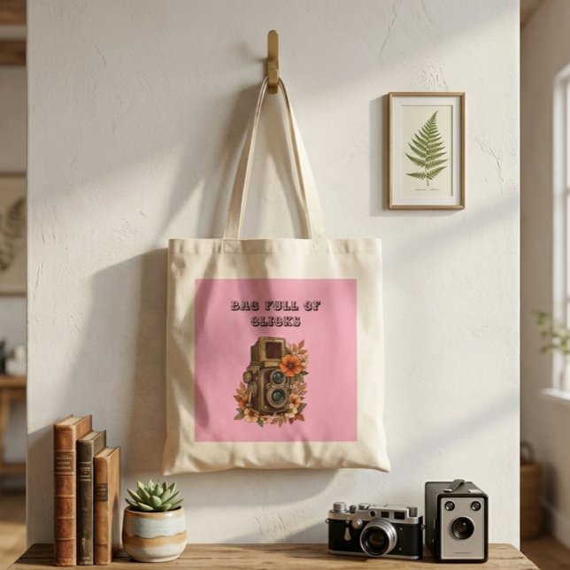 Tote Bag Modern Camera Sleek Minimal Style Everyday Carry  (Créateur téléchargé)