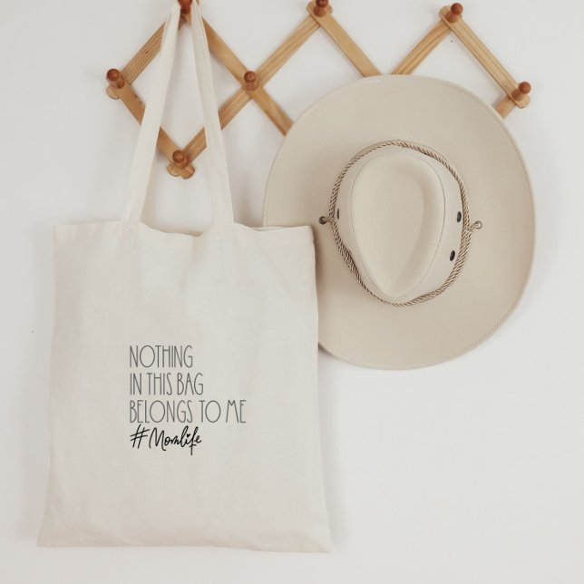 Tote Bag Modern Momlife Quote Funny Motherhood Bag (Créateur téléchargé)