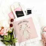 Tote Bag Modern Pastel Pink Bunny<br><div class="desc">Modern Pastel Pink Bunny</div>