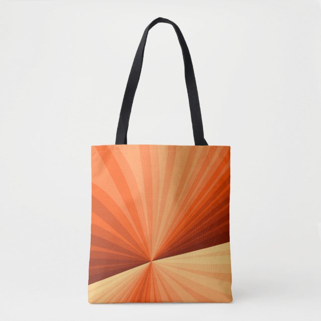 Tote Bag Moderne Abstrait Orange Rouge Vanille Graphique Fr (Devant)