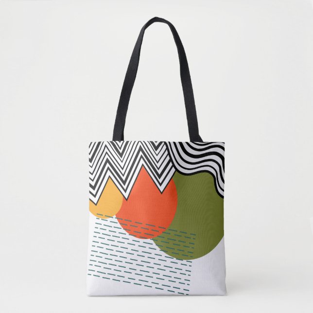 Tote Bag Moderne Abstraite du milieu du siècle (Devant)