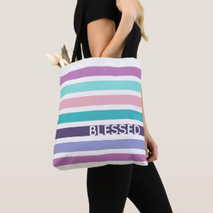 Tote Bag Moderne BLESSEE Pastel Striped Christian