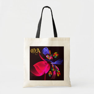 Tote Bag Moderne coloré Floral Abstrait Art Motif #06