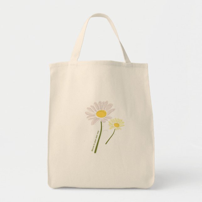Tote Bag Moderne "Épanouissez-vous à votre manière"  (Devant)