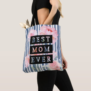 Tote Bag Moderne et adorable Meilleure maman jamais l Strip