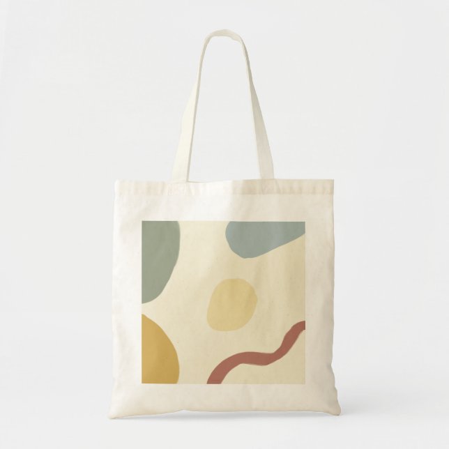 Tote Bag Moderne Géométrie simple couleurs pastel (Devant)