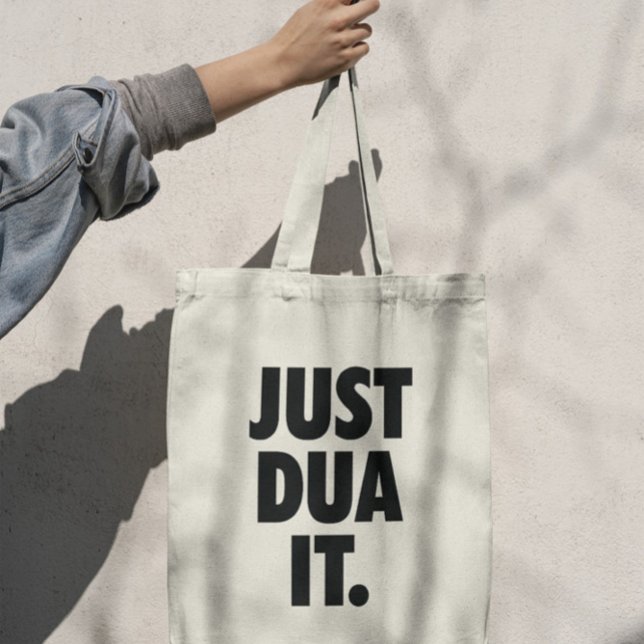Tote Bag Moderne Juste Dua It Musulman Pun islamique (Créateur téléchargé)