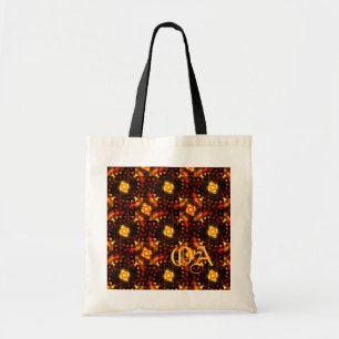Tote Bag Moderne motif d'art abstrait bohème élégant en or