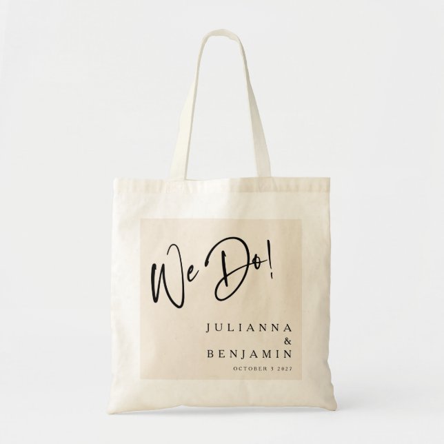 Tote Bag Moderne Nous Faisons Élégant Mariage Sur Mesure Iv (Devant)