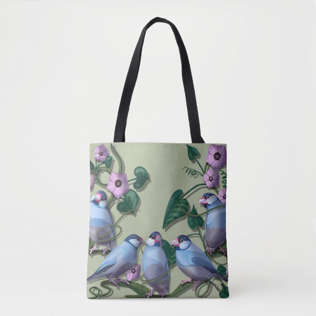 Tote Bag Moineaux de Java  (Devant)
