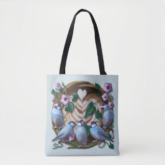 Tote Bag Moineaux de Java, Café de Java