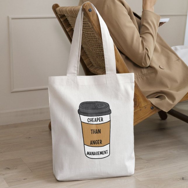 Tote Bag Moins Cher Que La Gestion De La Colère - Crêque À  (Créateur téléchargé)