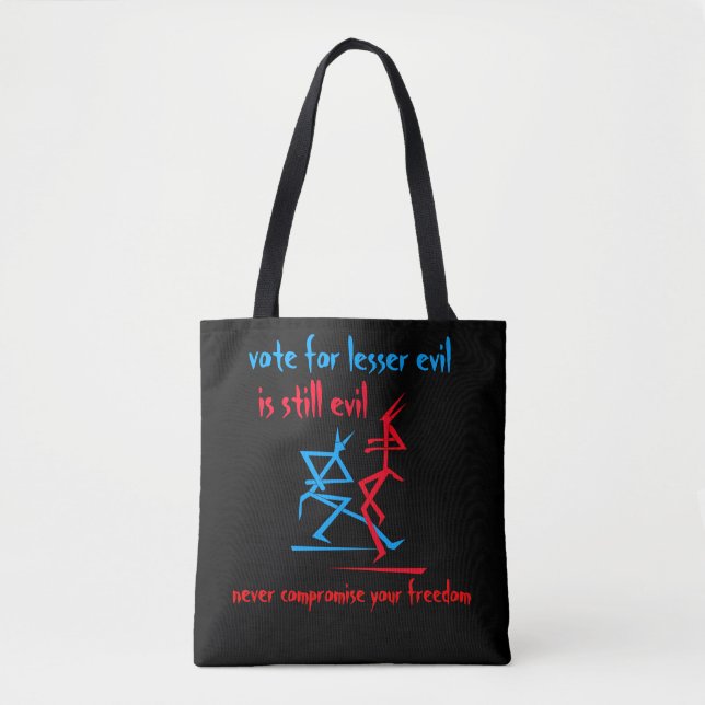 Tote Bag Moins malin (noir) Fourre-tout (Devant)