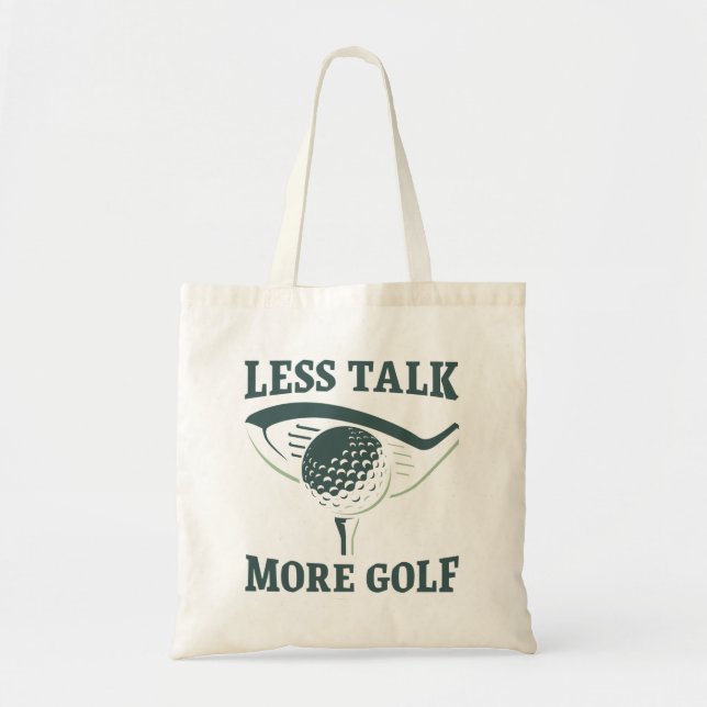 Tote Bag Moins Parlez Plus Golf (Devant)