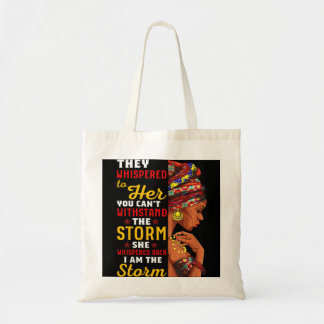 Tote Bag Mois De L'Histoire Noire Africaine Femme Afro Je S