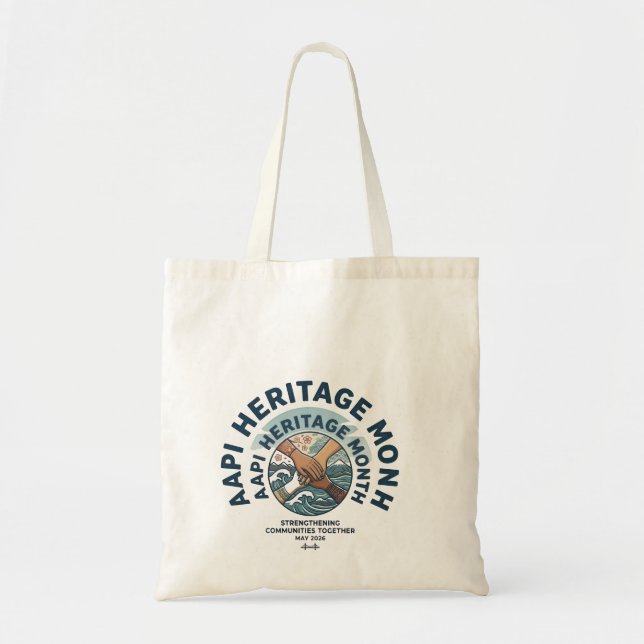 Tote Bag Mois du patrimoine AAPI 2026 La puissance dans l'u (Devant)