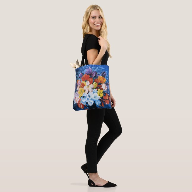 Tote Bag Moise Kisling, Bouquet de Tulipes, (Sur le modèle)