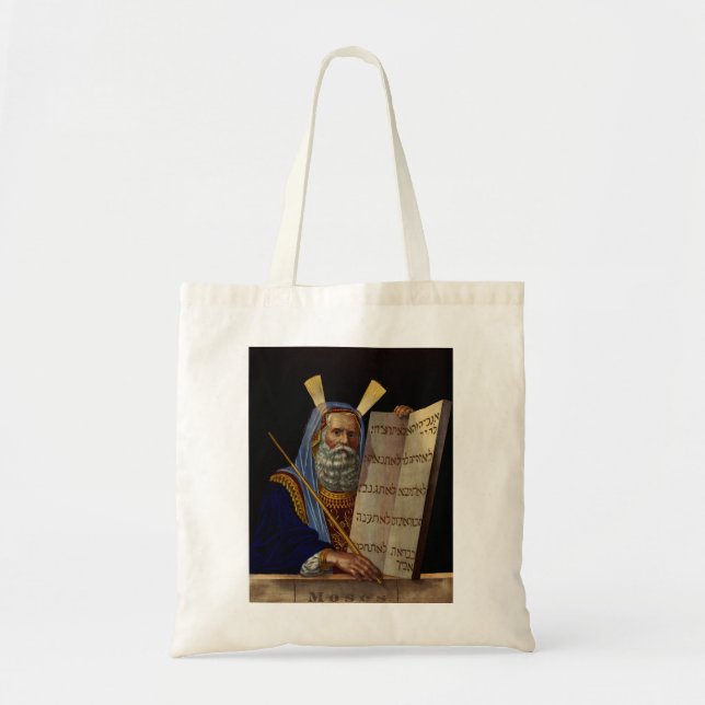 Tote Bag Moïse prophète avec les Tables de la Loi  (Devant)