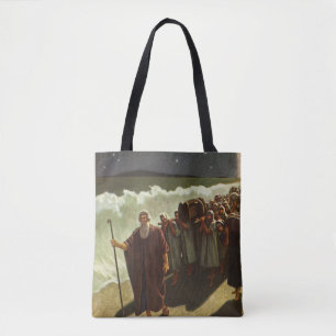 Tote Bag Moïse traversant la mer Rouge, Religion vintage