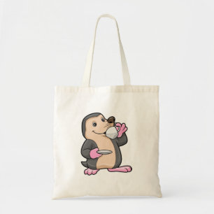 Tote Bag Mole avec coupe de café et soucoupe