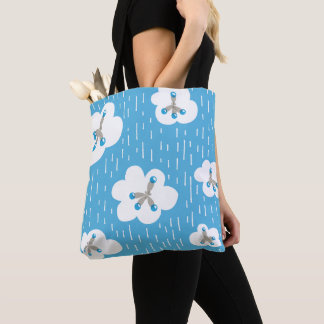 Tote Bag Molecule Motif Chimie organique Orange