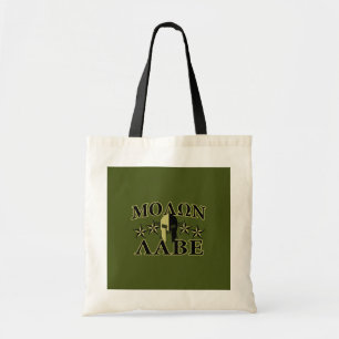 Tote Bag Molon Labe Spartan 5 étoiles Olive Green