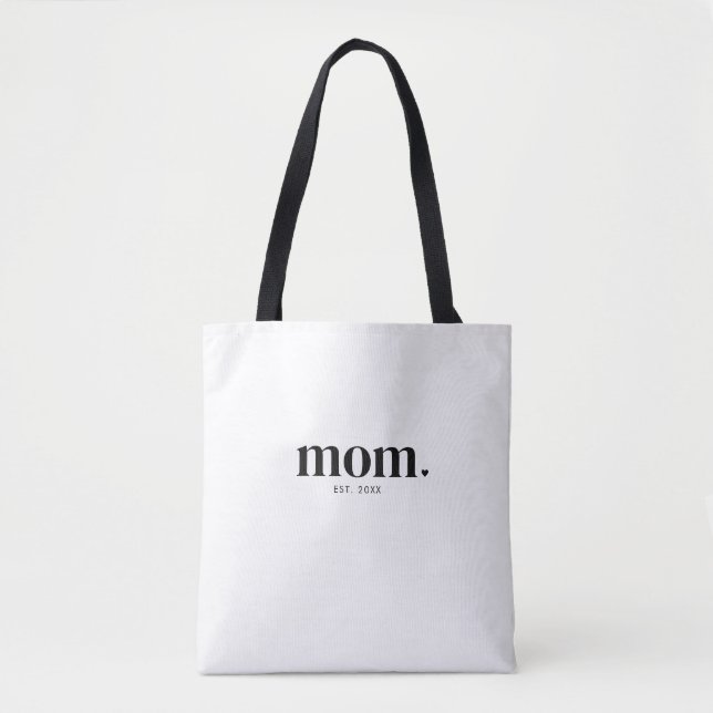 Tote Bag Mom Established New Mom Gift (Devant)