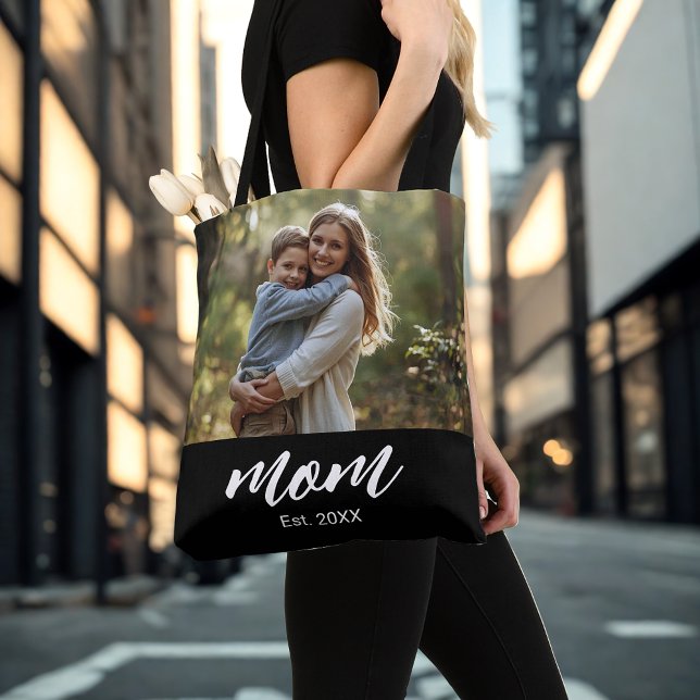 Tote Bag Mom Established Photo Mother's Day (Créateur téléchargé)