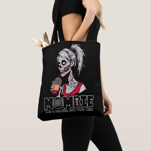 Tote Bag Mombie, comme un zombie, mais avec des enfants (De près)