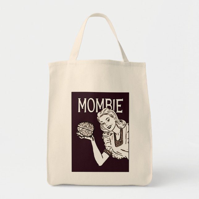 Tote Bag Mombie Retro Zombie (Devant)