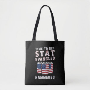 Tote Bag Moment de se faire marteler en étoiles Beer Drapea