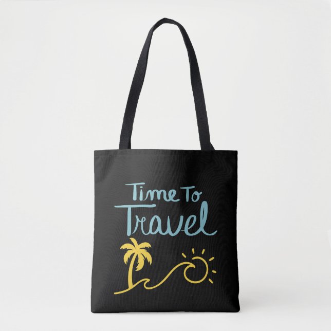 Tote Bag Moment de voyager à la plage (Devant)
