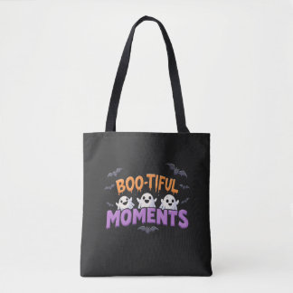 Tote Bag Moments Mignons Fantômes et Chauves-souris Hallowe