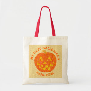 Tote Bag Mon 1er plaisir Citrouille Halloween Jack-o'-lante