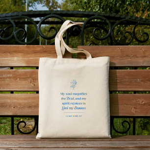Tote Bag Mon âme magnifie le Seigneur chrétien