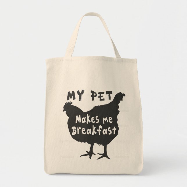 Tote Bag Mon Animal Me Fait Déjeuner (Devant)