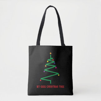 Tote Bag Mon arbre de Noël Geek