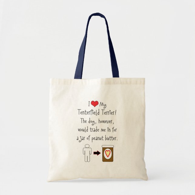 Tote Bag Mon beurre d'arachide d'amours de Tenterfield (Devant)