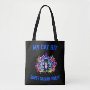 Tote Bag Mon chat devient Super Saiyan (encore)