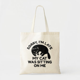 Tote Bag Mon Chat Était Assis Sur Moi