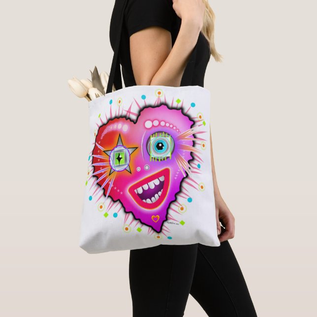 TOTE BAG MON COEUR VA S'ÉCLAIRER (De près)