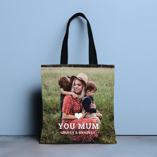Tote Bag MON COEUR VOUS AIME MUM Fête des Mères Photo