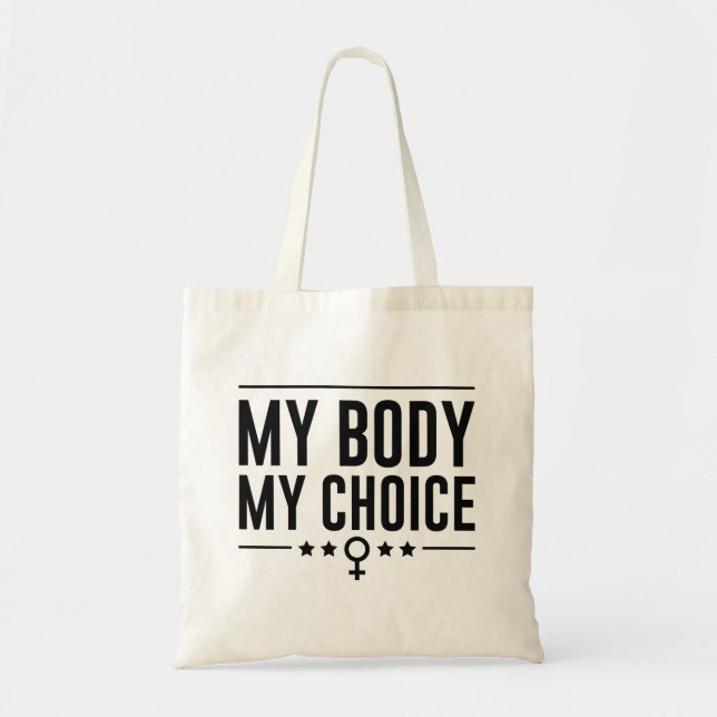 Tote Bag Mon corps Mon choix (Devant)