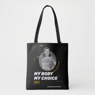 Tote Bag Mon corps Mon choix Retro Droits des femmes Illust